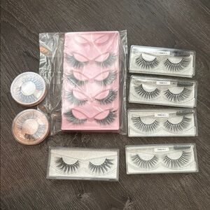 Dramatic Black False Eyelashes Set 11 pairs